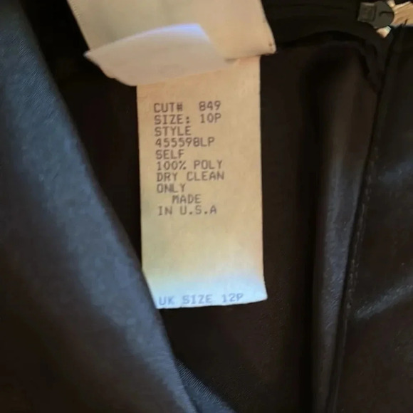 Tadashi sz 12P black shiny formal skirt gorgeous great pre owned condition - Picture 5 of 7